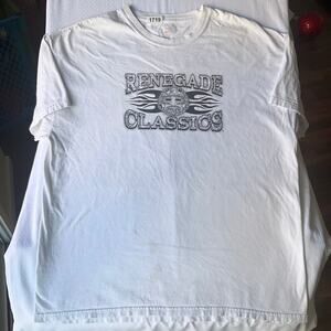 Hanes Men’s Short Sleeve T-shirt size L, White, Renegade Classics